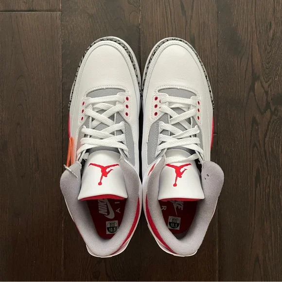 Nike Air Jordan 3 Retro Fire Red Men’s Basketball Shoes 10.5 DS